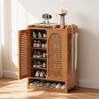 8 Configuration Options Shoe Cabinet, 3 Finish Options with 7 Tiers or 8 Tiers Number Of Tiers Options, for Entryway Shoe Storage