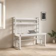47" Computer Desk, 4 Finish Options with 2 Finish Options, for Home Office Work