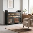 Shoe Cabinet, 3 Number Of Tiers Options with 20"–47" Width Options, 4 Finish Options, for Entryway Shoe Storage
