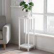 Square Wooden Multi-Level Plant Shelf in a Contemporary Style