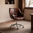 Office Chair 4 Color Options, PU (Polyurethane) or Top Layer Leather Upholstery Material Options with 4 Number Of Items Included Options