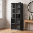 Wine Cabinet, 2-Door or 1-Door Door Style Options with 4 Size Options, Integrated LED or No LED Lighting Included Options, 2 Finish Options