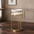 Bar Stool 4 Color Options, 3 Seat Height - Floor To Seat Options, Leather or Flannel Upholstery Material Options, for Counter Seating