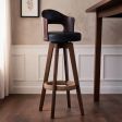 Bar Stool 2 Color Options, for Counter Seating, 9 Color Options with 3 Upholstery Material Options