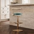 Bar Stool Counter Stool(27"H) or Bar Stool(30.7"H) Seat Height - Floor To Seat Options, for Counter Seating, 2 Color Options