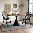 24", Dining Table, Dining Surface Format with 24"–51" Size Options, for Dining Spaces, Round Shape