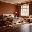 Solid Pine Platform Bed Frame Collection with Arched Headboard, Five Mattress Sizes and Optional Drawers