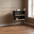Rolling 2-Tier Storage Shelf Collection with Casters, Perforated Back Panels, Open Display Tiers and Four Finish Choices