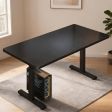 Height-Adjustable Standing Desk Collection with Iron Frame, Rounded Corners, 24-Inch Depth, Manual or Electric Lift and Four Widths