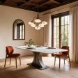 Dining Table Crystalline Stone or Sintered Stone Tabletop Material Options, 6 Size Options with Dining Surface Format, for Dining Spaces