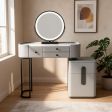 Vanity Table, 31"L x 16"W x 30"H or 39.4"L x 15.7"W x 29.5"H Size Options, 4 Back Style Options