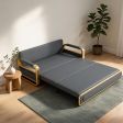 Luxe Convertible Pull-Out Sofa Bed with Heavy-Duty Carbon Steel Frame