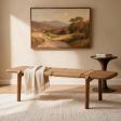 Bedroom Bench Collection, Solid Wood Frames, Woven Paper Cord Seats, 47-, 55-, and 63-Inch Sizes, Three Finishes