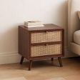 17" W Nightstand, 4 Finish Options with Bedside Storage Format, for Bedroom Storage