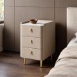 Nightstand 3 Configuration Options, Sintered Stone or Tempered Glass Surface Material Options with 5 Size Options, 4 Finish Options