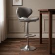 Bar Stool, Adjustable Bar Height or Adjustable Counter Height Seat Height - Floor To Seat Options, 5 Color Options, 3 Base Style Options