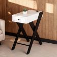 Arborlen Modern Round Side Table with Compact Storage