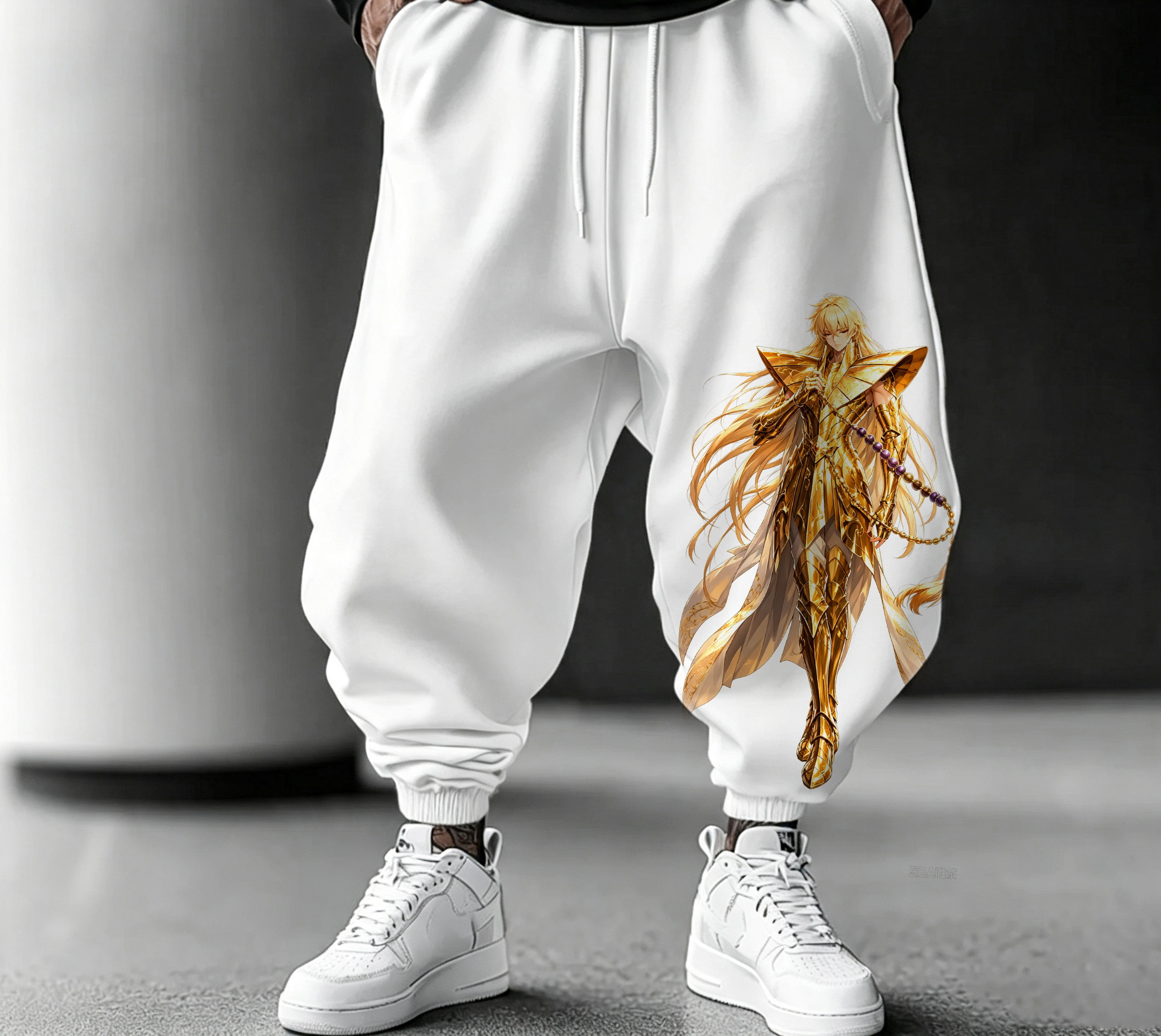 Virgo Gold Saint Seiya Unisex Anime Inspired Vintage Pants