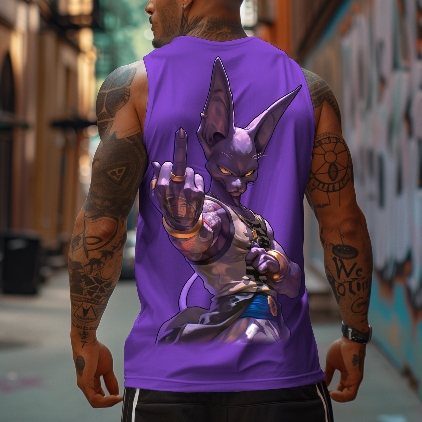 Unisex Anime Sleeveless Tank Top