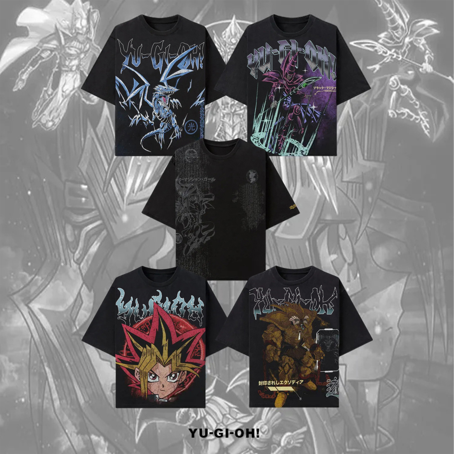 Unisex Anime Inspired Vintage T-Shirt丨Yu-Gi-Oh!-AnimeClothe