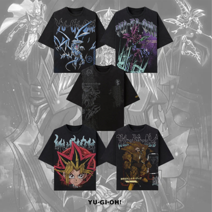 Unisex Anime Inspired Vintage T-Shirt丨Yu-Gi-Oh!-AnimeClothe
