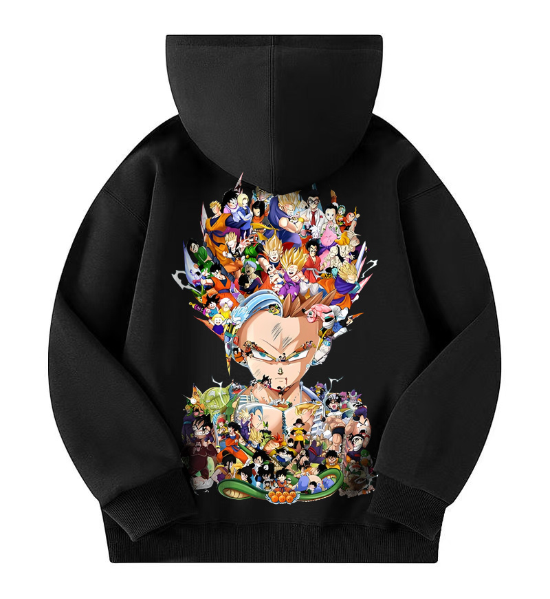 Unisex Anime Print  Casual Oversized Hoodie