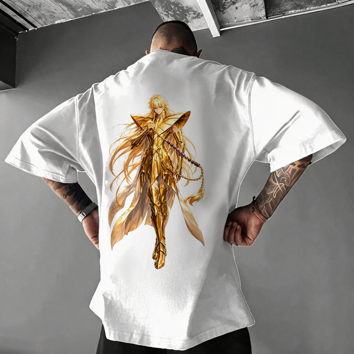 Virgo Gold Saint Seiya Unisex Anime Inspired Vintage T-Shirt