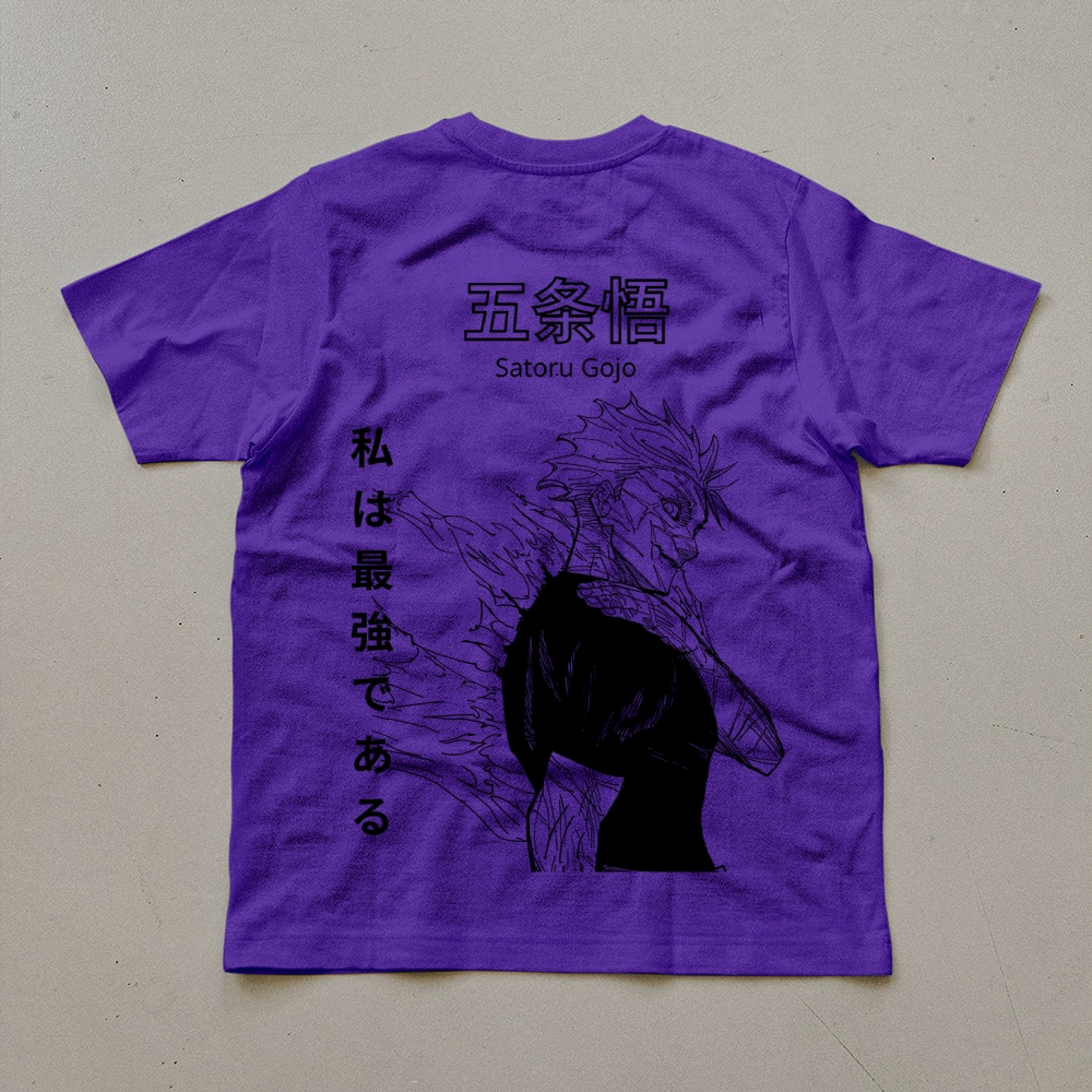 Unisex Oversized Anime Print T-Shirt-AnimeClothe