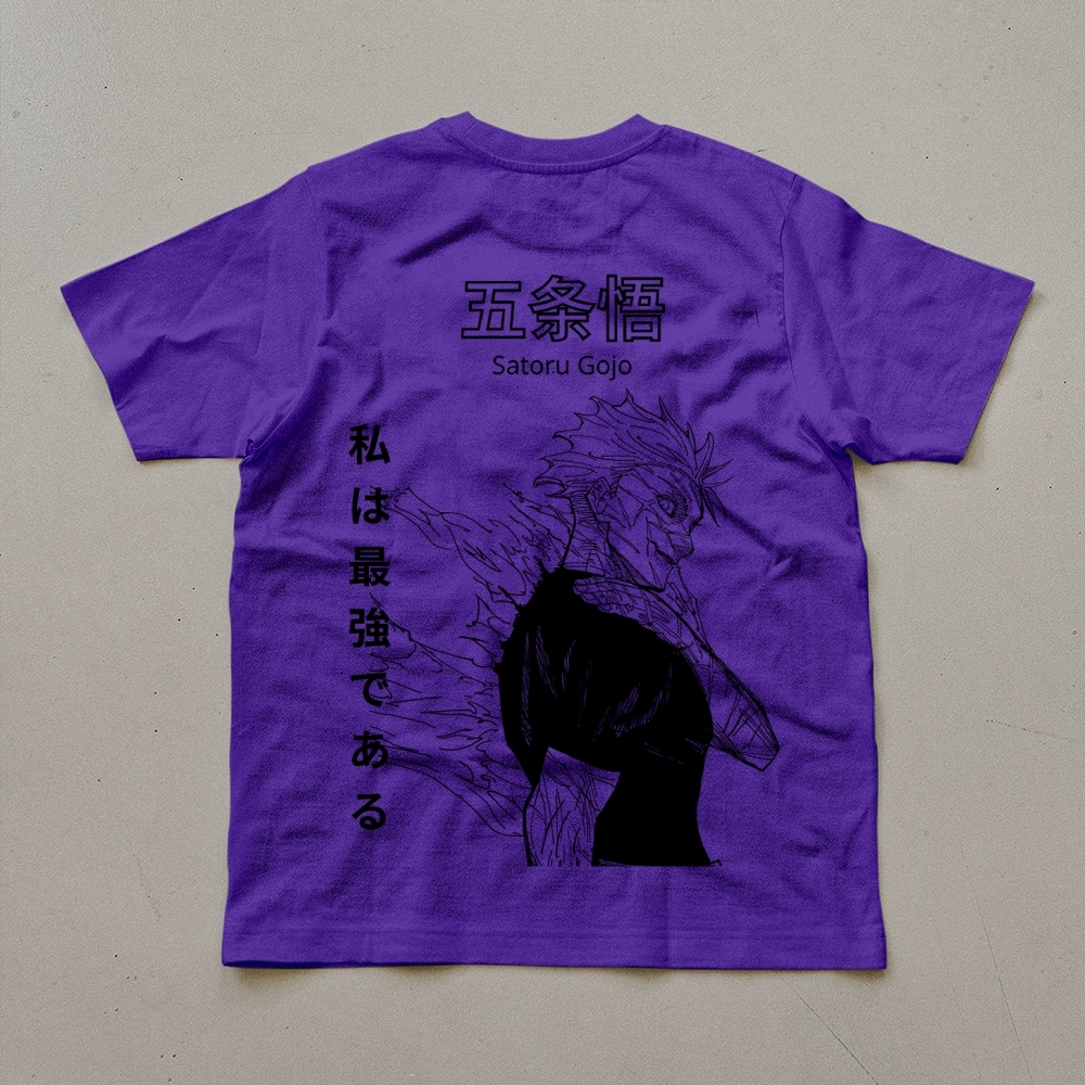 Unisex Oversized Anime Print T-Shirt-AnimeClothe