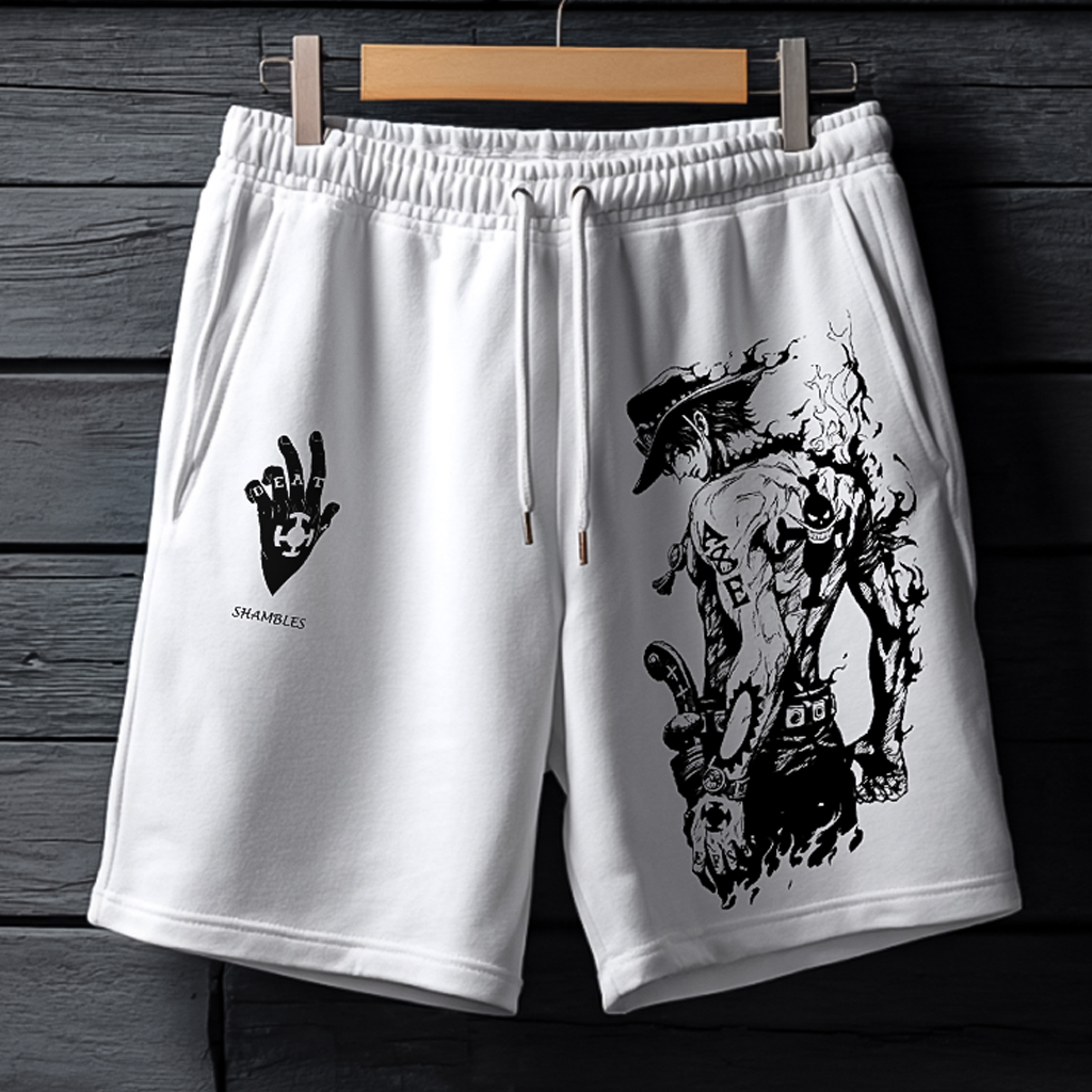 Stylish Graphic Print Shorts For Men-AnimeClothe