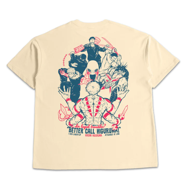 VINTAGE TEE丨BETTER CALL HIGURUMA T-SHIRT-JJK-AnimeClothe