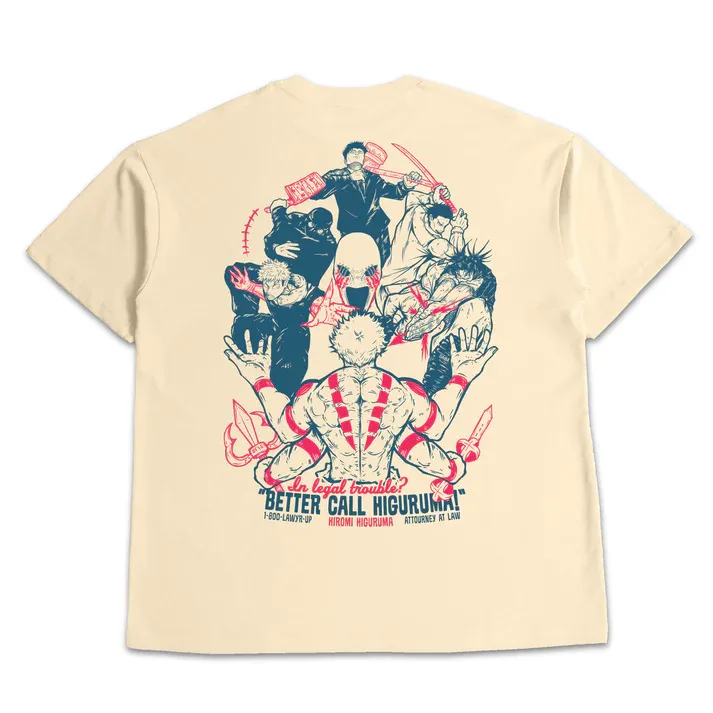 VINTAGE TEE丨BETTER CALL HIGURUMA T-SHIRT-JJK-AnimeClothe