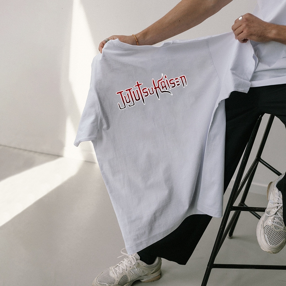 Unisex Oversized Anime Print T-Shirt-AnimeClothe