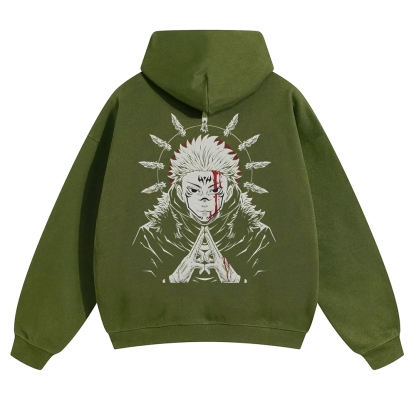 Unisex Casual Anime Print Hoodie-AnimeClothe