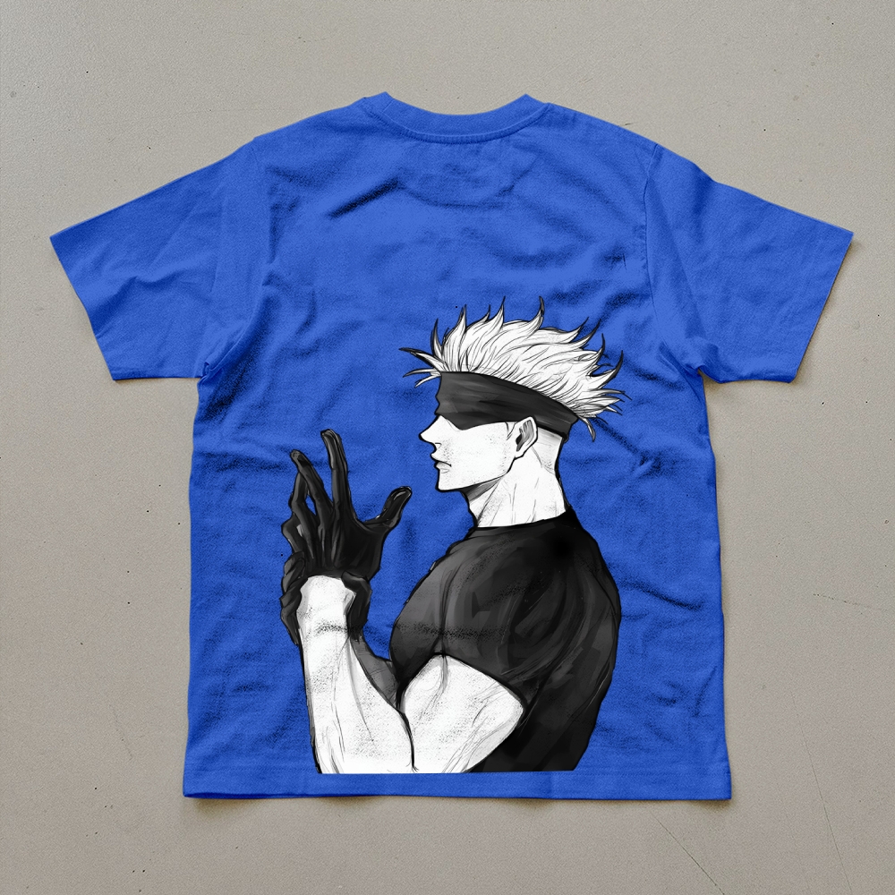 Unisex Oversized Anime Print T-Shirt-AnimeClothe