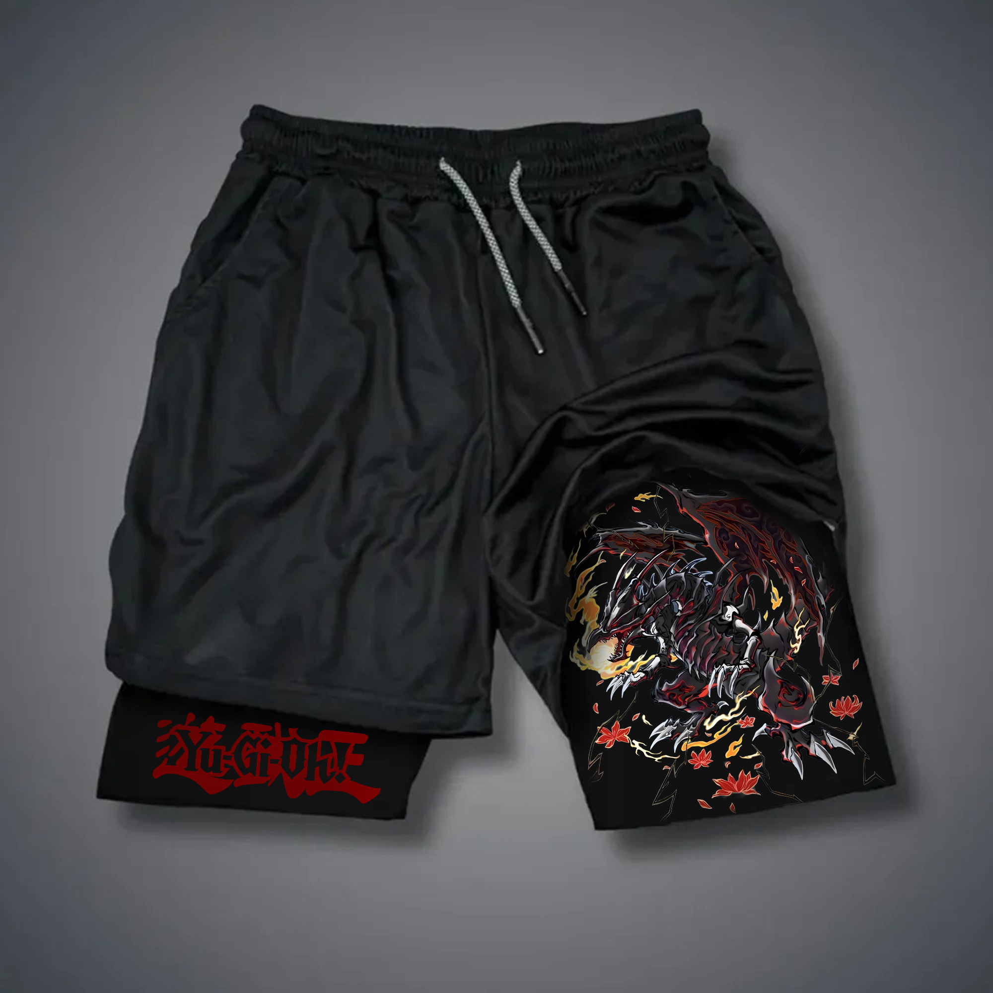 Unisex "Yu-Gi-Oh!" Anime Style Retro Shorts-AnimeClothe