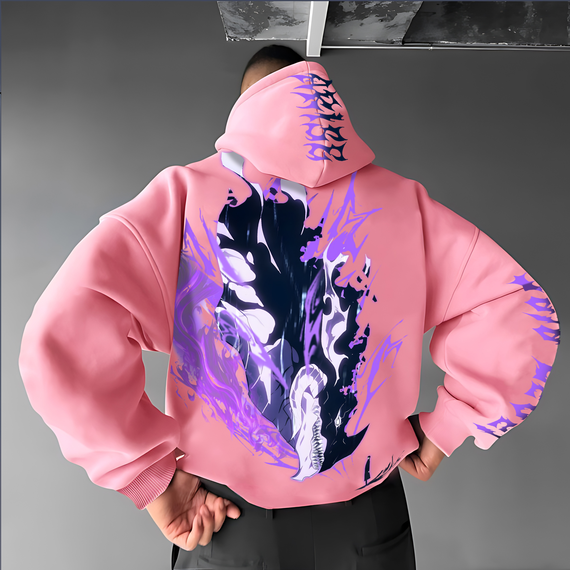  Unisex “Solo Leveling” Anime Graphic Streetwear Vintage Hoodie