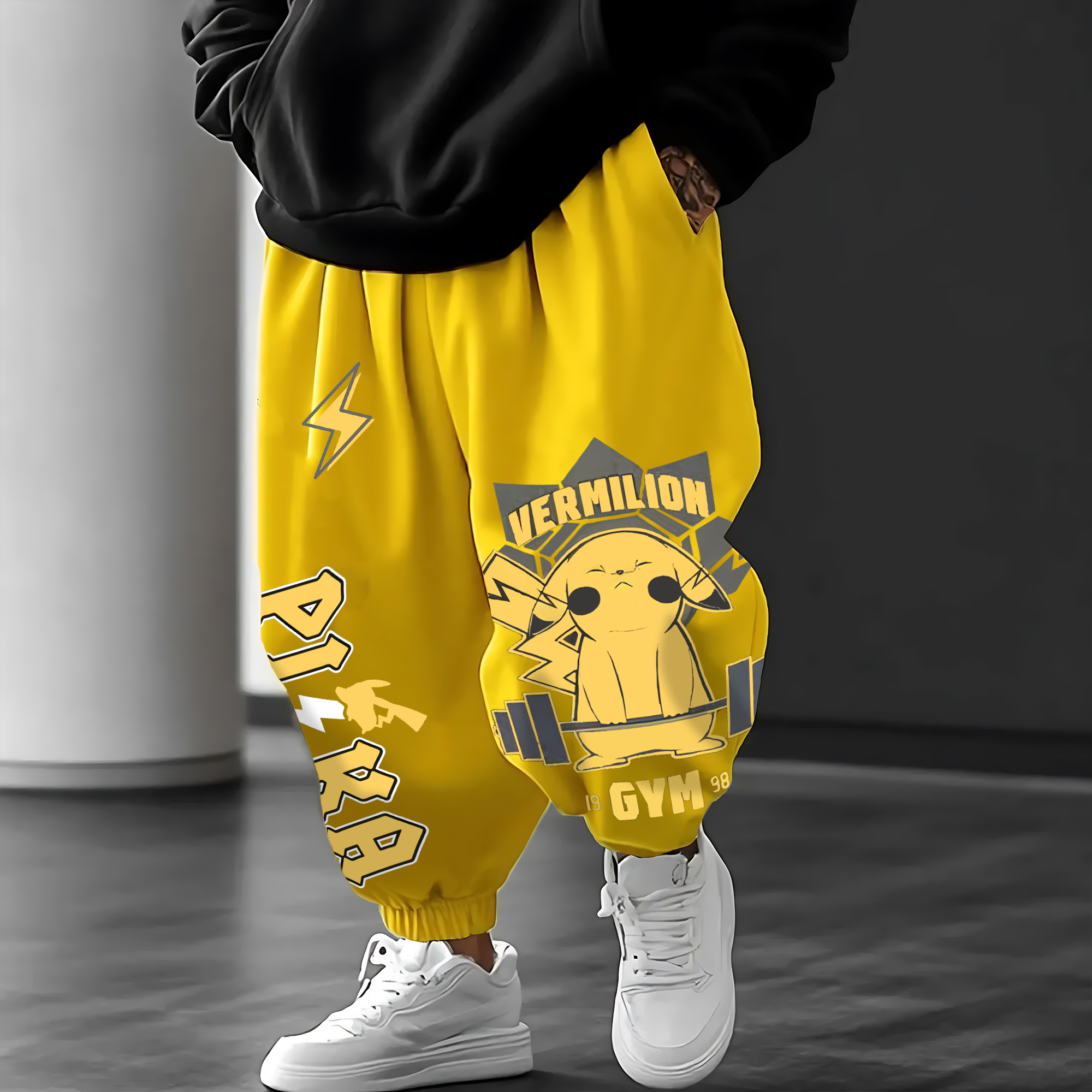 Unisex   Casual Anime Streetwear Pants-AnimeClothe