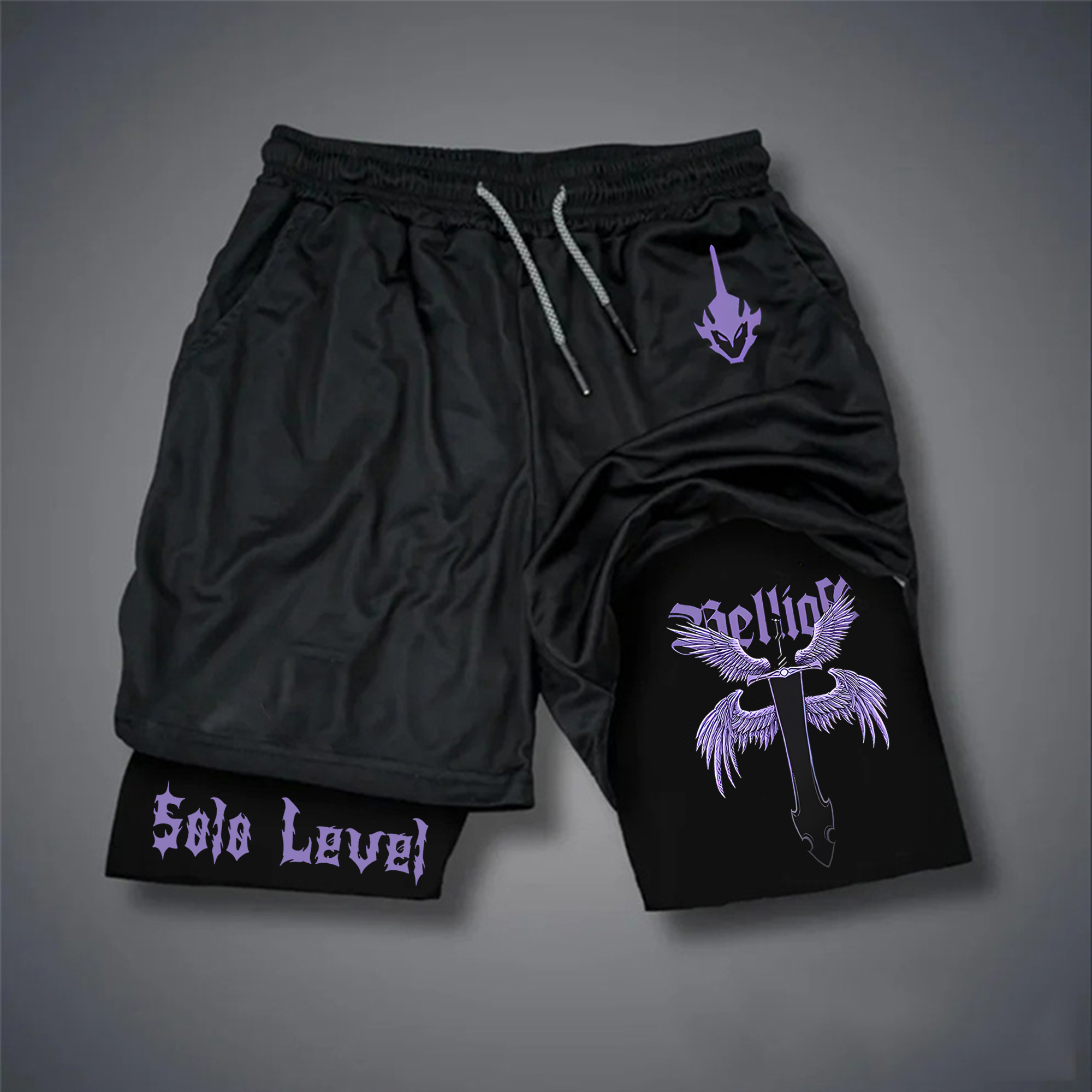Unisex Casual Anime Streetwear Shorts-AnimeClothe