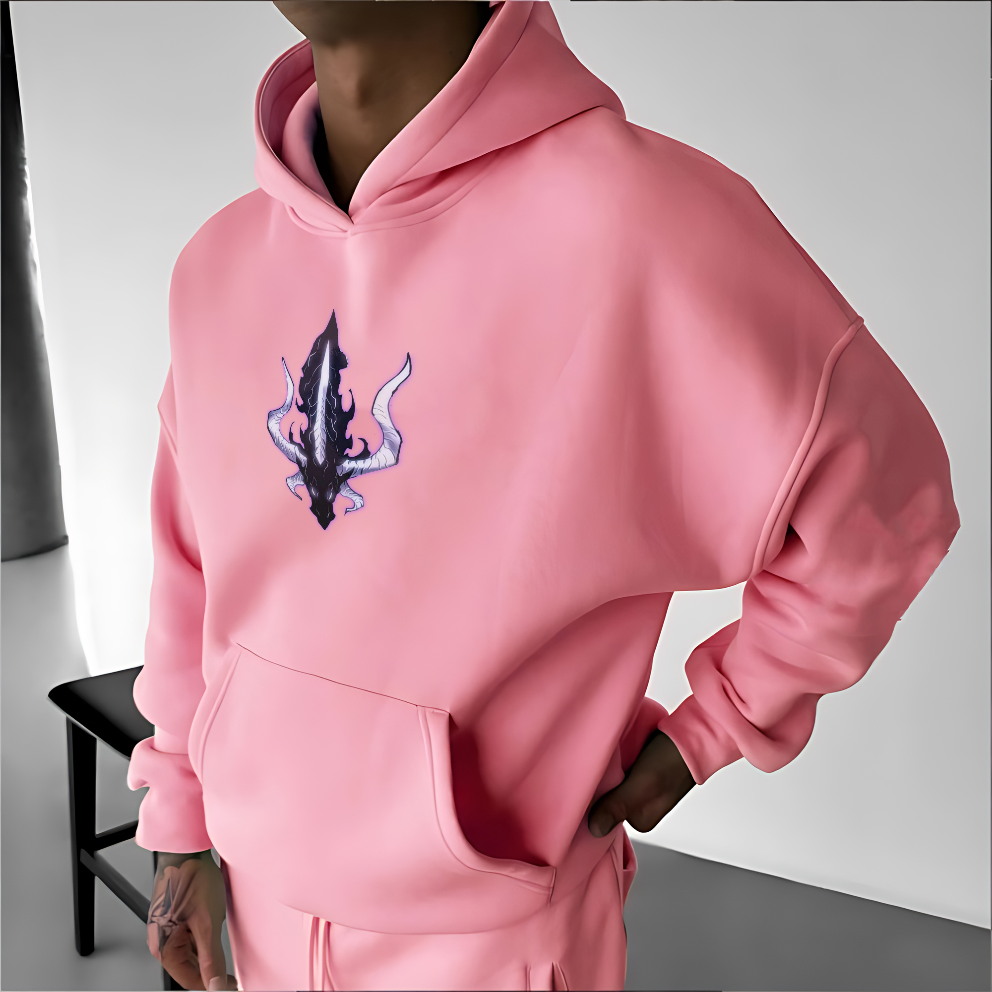  Unisex “Solo Leveling” Anime Graphic Streetwear Vintage Hoodie