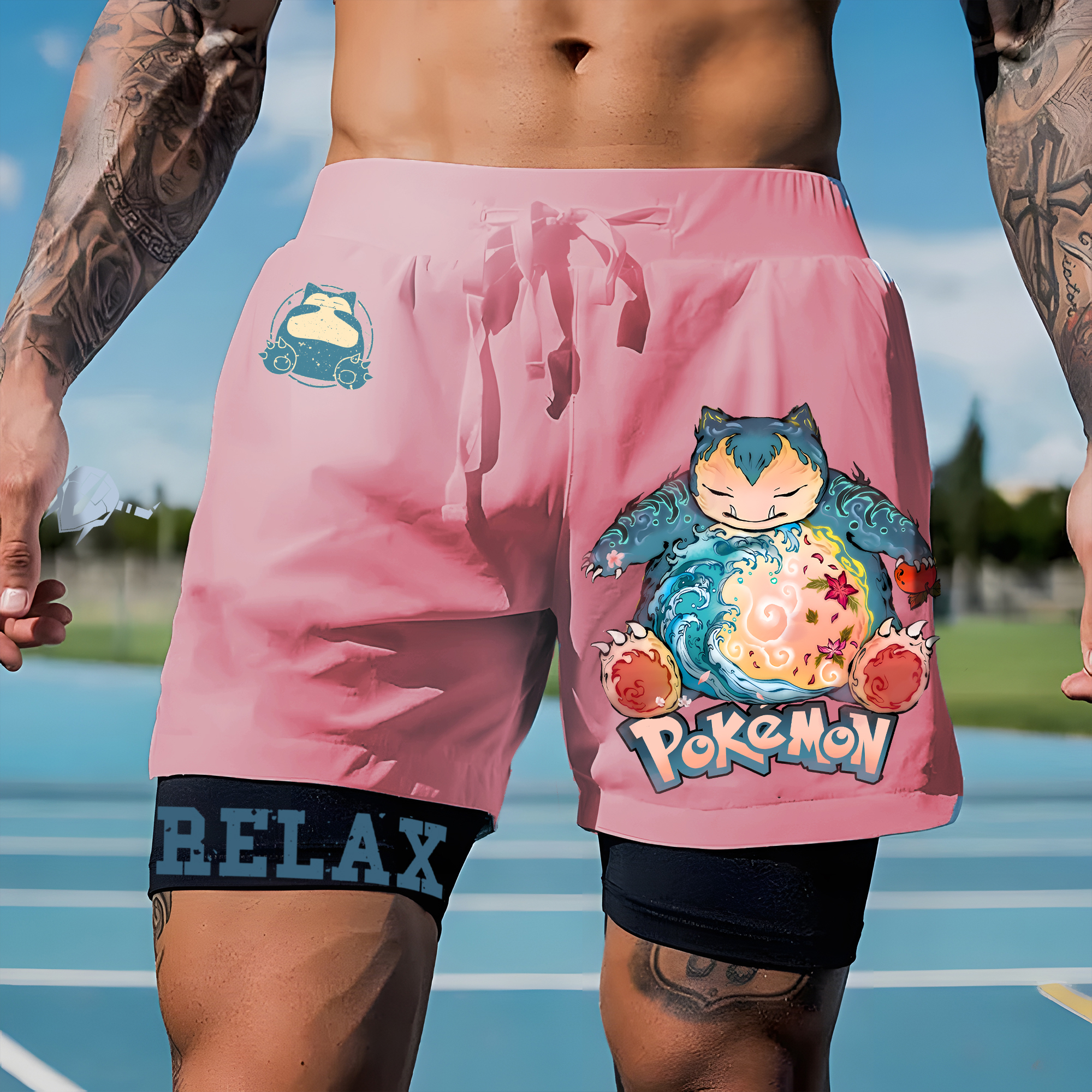 Unisex   Casual Anime Streetwear Shorts-AnimeClothe