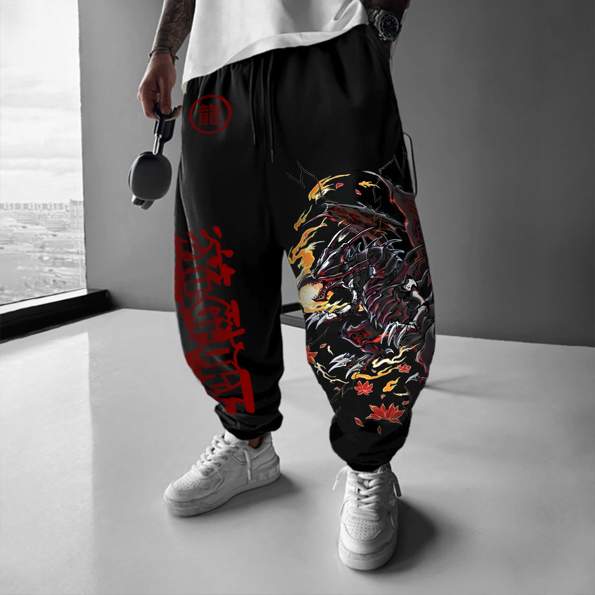Unisex  “Yu-Gi-Oh！”  Anime Style Retro Pants-AnimeClothe