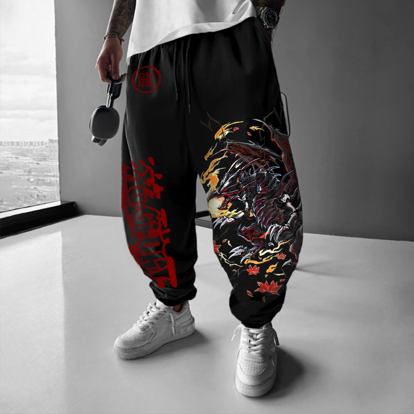 Unisex  “Yu-Gi-Oh！”  Anime Style Retro Pants-AnimeClothe