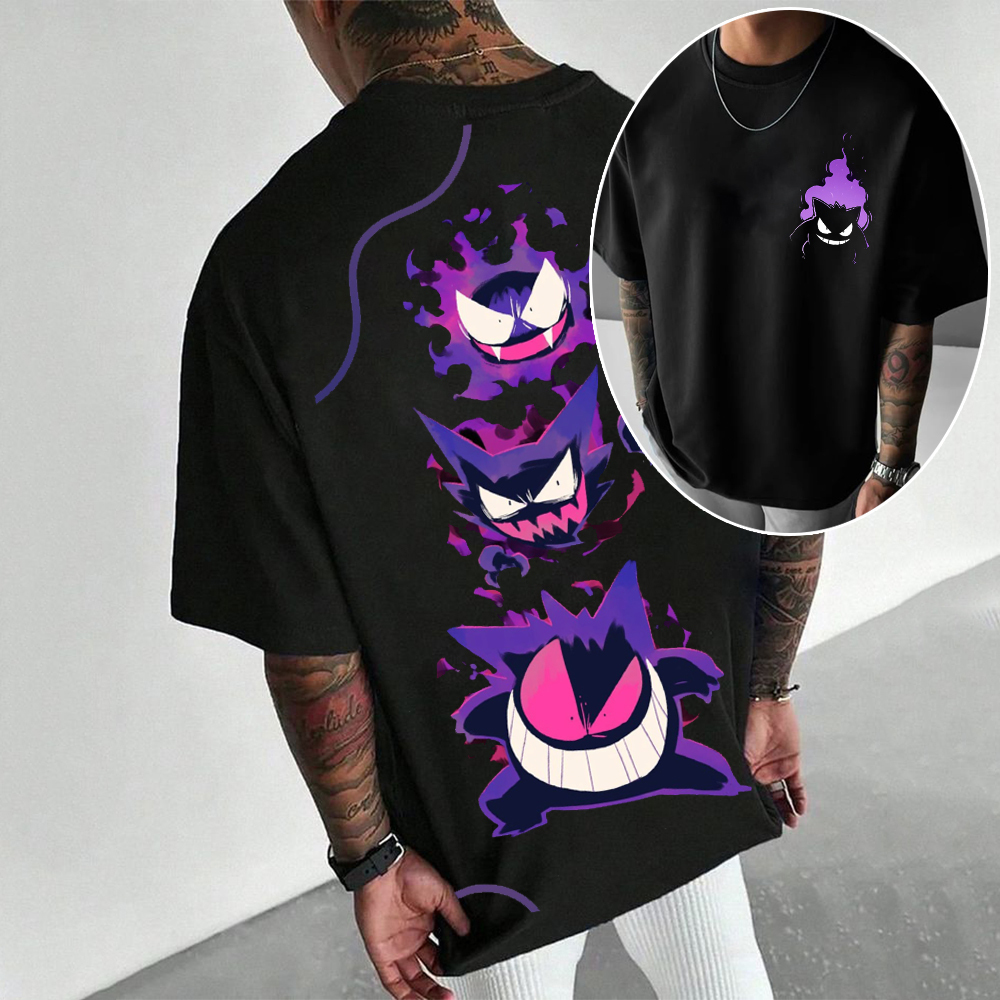 cartoon men's short-sleeved T-shirt-AnimeClothe