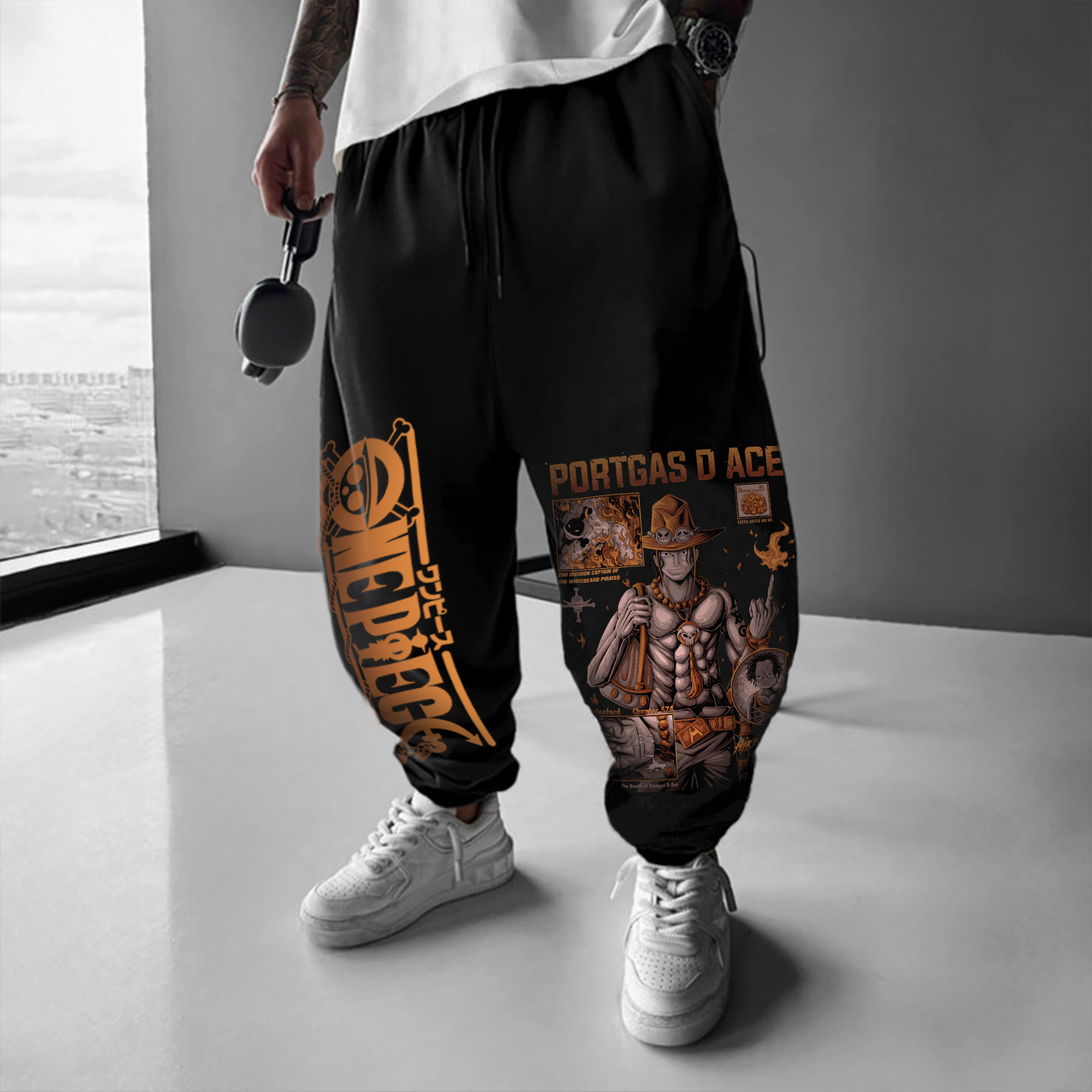 Unisex Anime Inspired Vintage Pants丨
