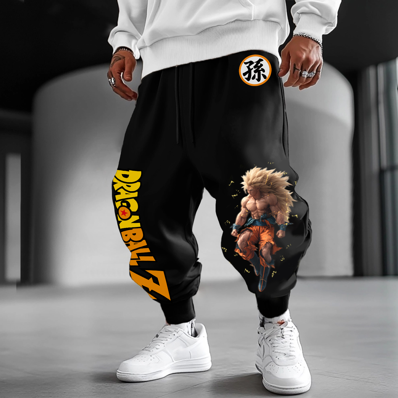 Unisex Anime Printed Gift Oversized Harem Pants-AnimeClothe