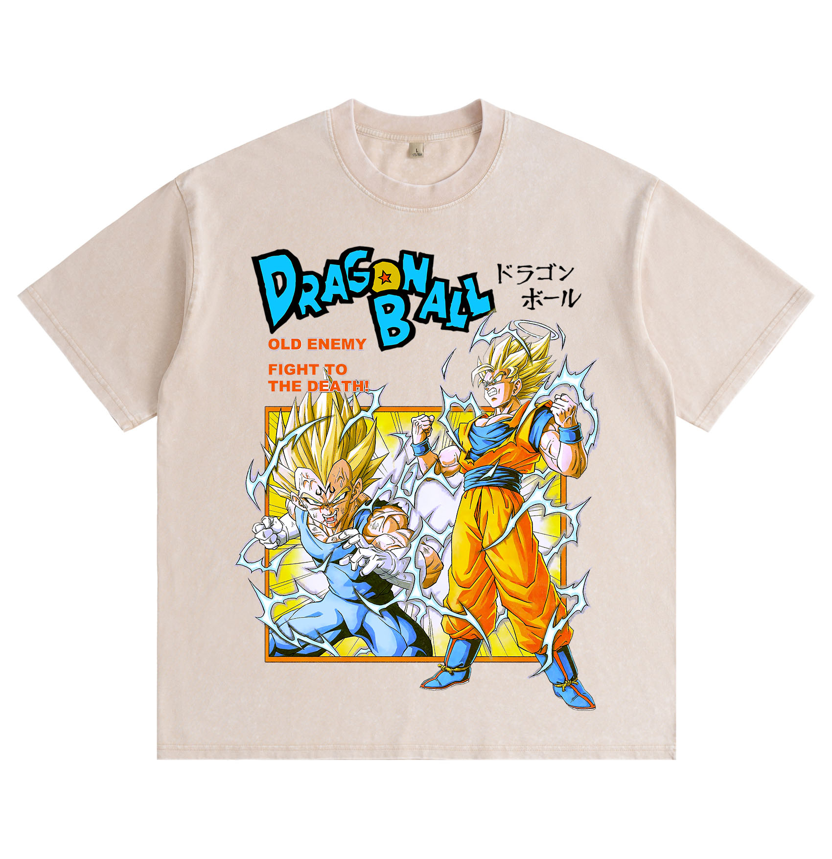 Dragon Ball Goku Vegeta Washed T-Shirt