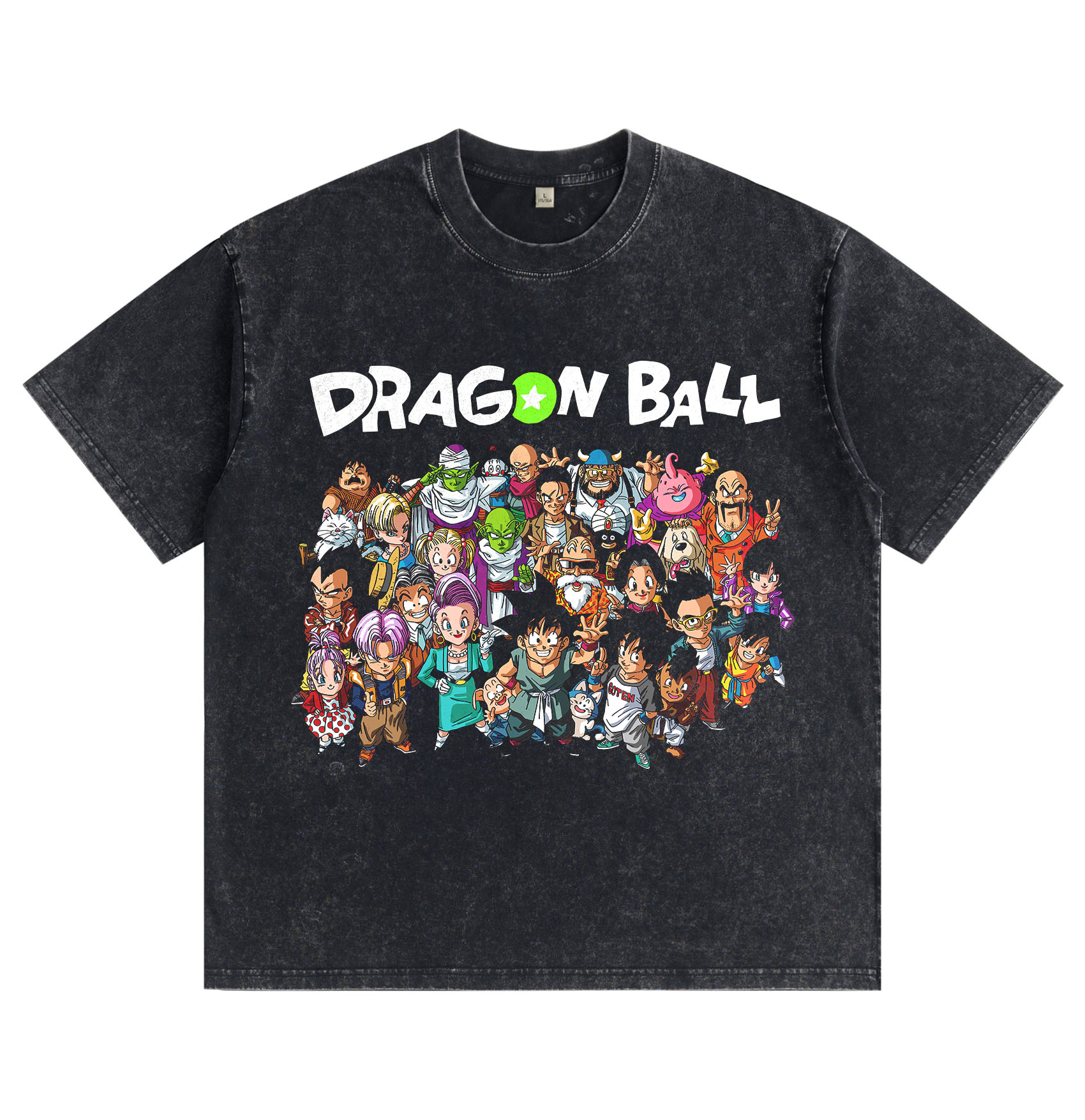 "Dragon Ball" Chibi Group Shot — Washed & Distressed T-Shirt