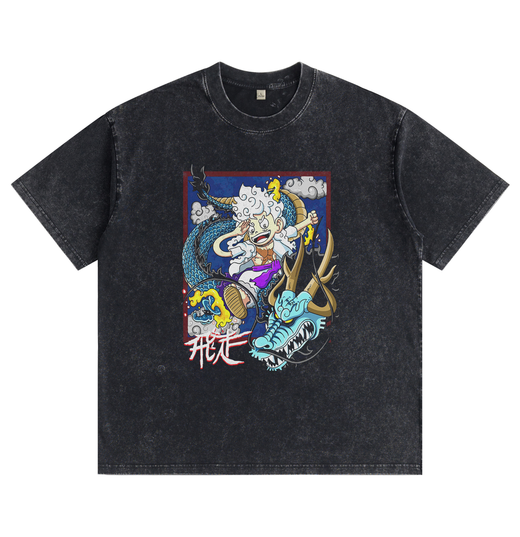 One Piece Luffy VS Kaido Washed T-shirt
