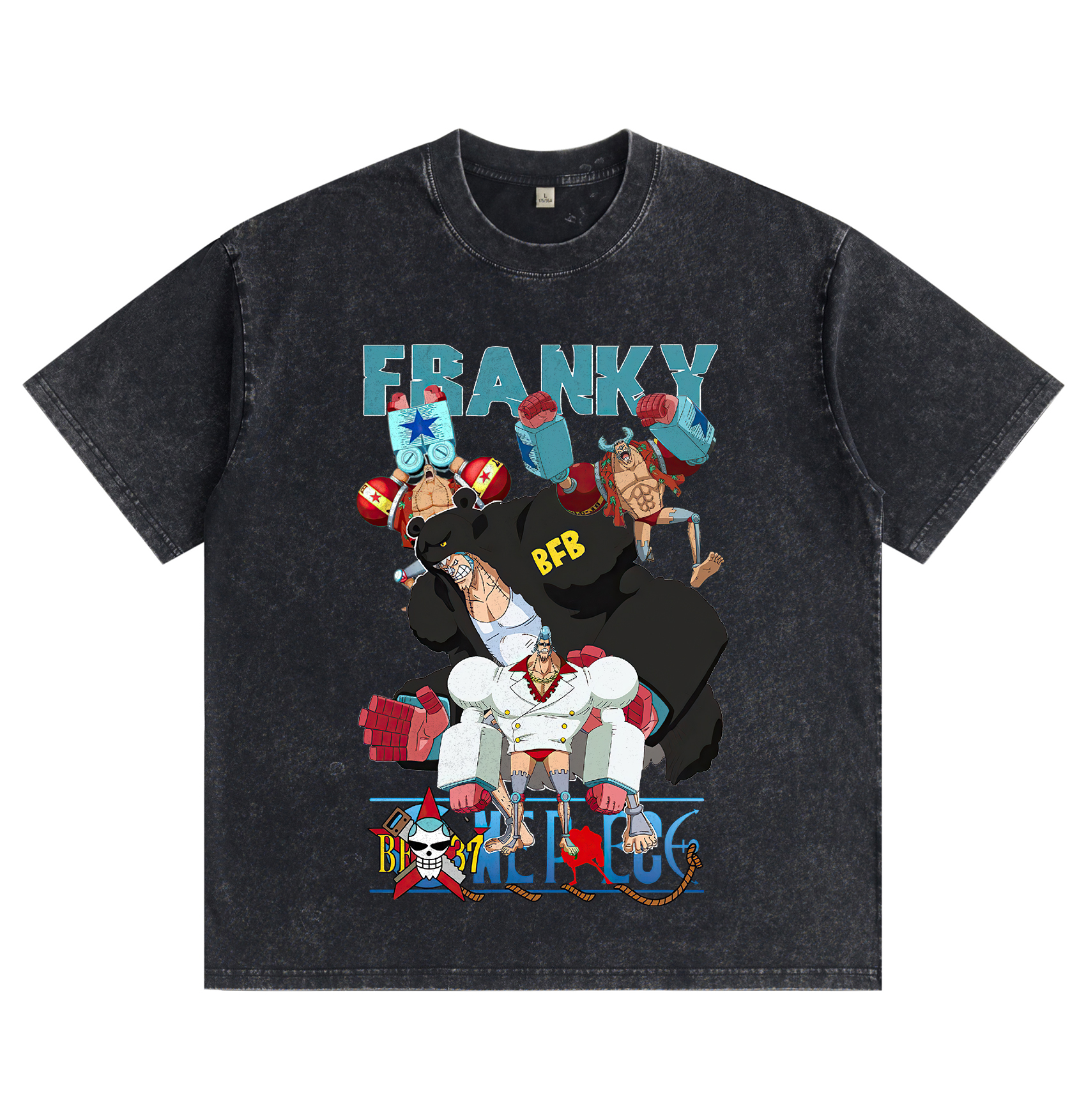One Piece Franky Washed T-shirt